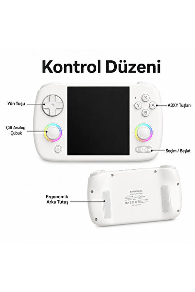 ANBERNIC RG CubeXX El Oyun Konsolu 3.95 inc IPS Ekran, Retro Mini Oyun Konsolu