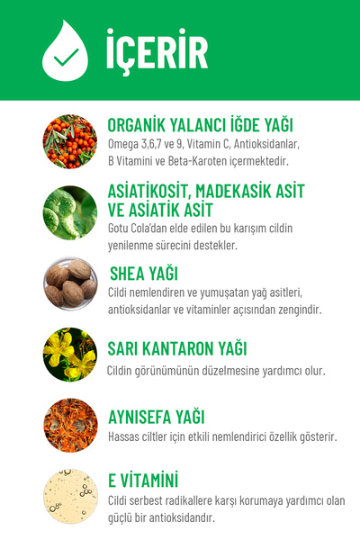 Siveno %100 Doğal Süper Stick Anlık Yatıştırıcı Onarıcı Organik Yalancı İğde Yağlı Bitkisel 6 gr