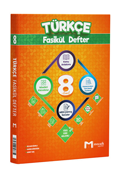 Mozaik Yayınları Mozaik 8. Sınıf Türkçe Fasikül Defter 2027