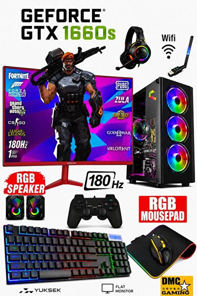 Dmc Nx4 (PUBG,GTA5) I5 3470,16GB,500GB HDD,256GB SSD,6GB GTX1660,24''180hz Oy...