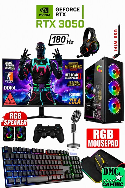 Dmc N152 (PUBG,GTA 5) Ryzen 5 5500,32gb,1tb Hdd,256gb Ssd,rtx3050,24''180hz O...
