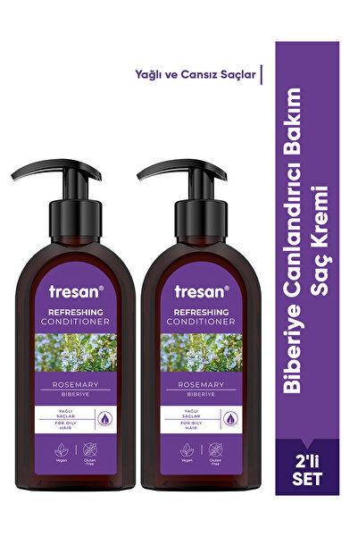Tresan Biberiye Canlandırıcı Bakım Saç Kremi – Yağlı ve Cansız Saçlar (300 ml...