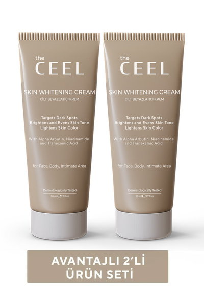 The Ceel 2'li Cilt Beyazlatıcı Aydınlatıcı Leke Karşıtı Krem Niacinamide, Alp...