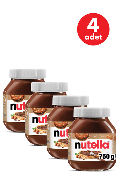 Nutella Kakaolu Fındık Kreması 750 Gr - 4 Adet
