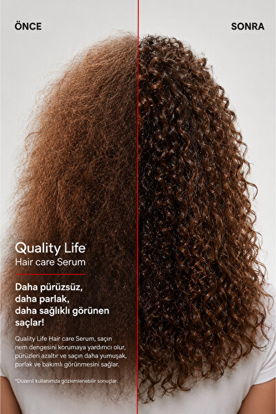 Quality Life Yanmış Yıpranmış Saçlar İçin Saç Bakım Yağı Serumu Argan Keratin Saç Bakımı Hair Care Oil Yağları