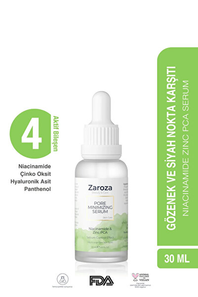 ZAROZA Pore ​​Tightening Anti-Blackhead Zinc Pca Niacinamide Serum - Pore Min...