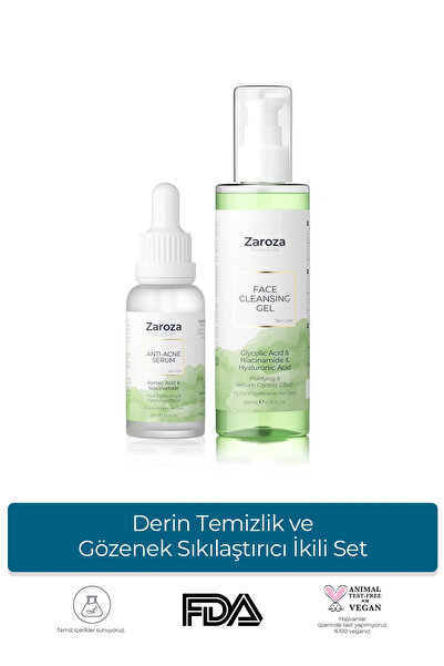 ZAROZA Derin Temizlik ve Gözenek Sıkılaştırıcı İkili Set