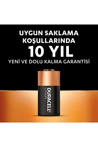 Duracell CR 123 Yüksek Güçlü Lityum Pil (2'li paket) 3V (CR123 / CR123A / CR17345)