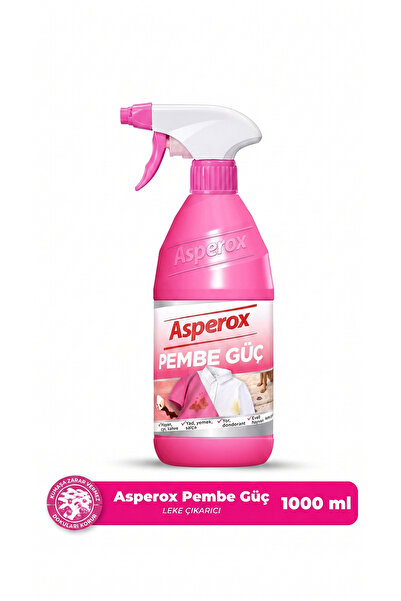 ASPEROX 650 ml Pembe Güç Leke Çıkarıcı Sprey Konsantre Formül ile Etkili Temi...