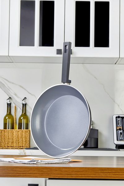 Cooker Cliff 30 cm Ceramic Coated Pan Black Ckr4646