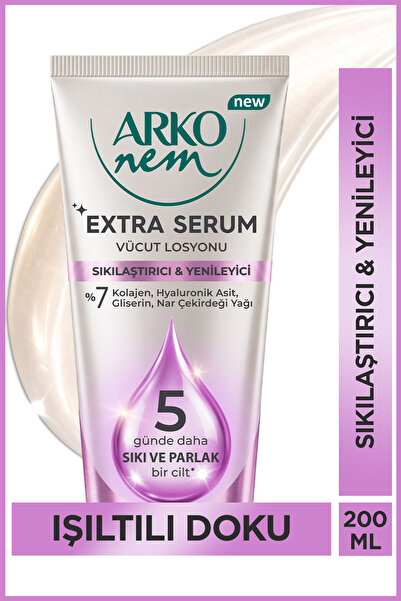 Arko Nem Ekstra Serum Sıkışlaştırıcı & Yenileyici Vücut Losyonu 200 Ml