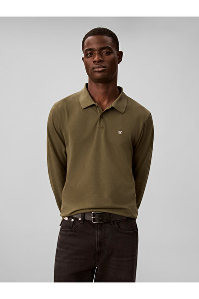 Calvin Klein LV04RH263G LS ΚΑΖΟΥΑΛ ΠΙΚΕ ΕΥΚΟΛΟ ΠΟΛΟ LI1 Πράσινο Νυχτερινό