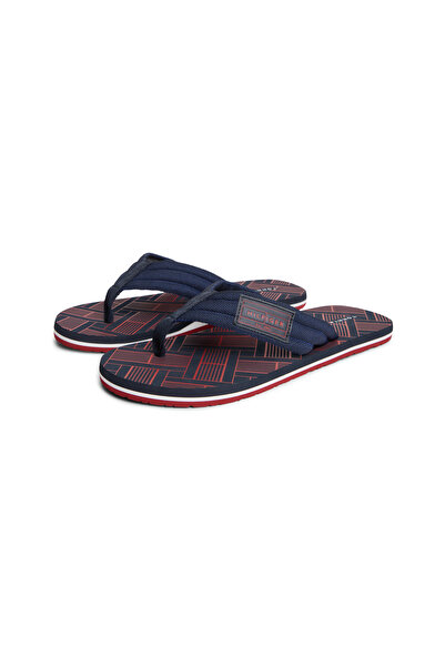 Tommy Hilfiger FM0FM06004 ΣΑΝΔΑΛΙ ΠΑΡΑΛΙΑΣ ΜΕ ΣΧΕΔΙΟ ΣΗΜΑΙΑΣ DW5 Ναυτικό Μπλε