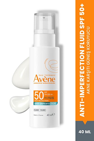 Avene Monolaurin (%0,6) ve Çinko Glukonat (%0,1) İçeren SPF 50 Akne Karşıtı G...