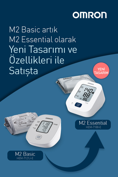 Omron M2 Essential Üst Koldan Pilli Dijital Tansiyon Aleti – Hipertansiyon Gö...