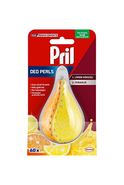 Pril Deo Pearls Bulaşık Makinesi Koku Giderici Limon Kokulu 17 G