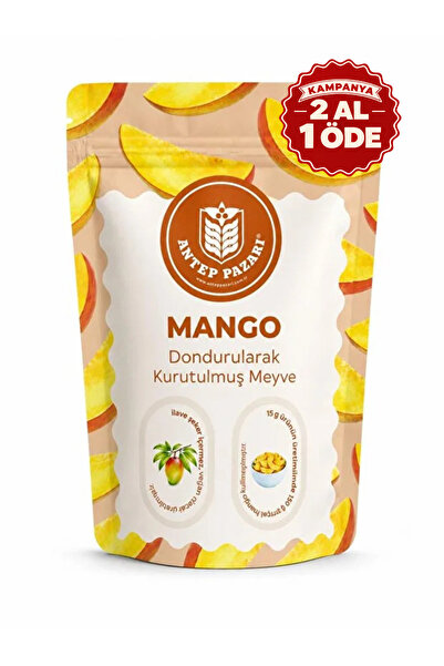 Antep Pazarı Mango Kuru Meyve Cipsi - Dondurularak Kurutulmuş Freeze Dried Çı...