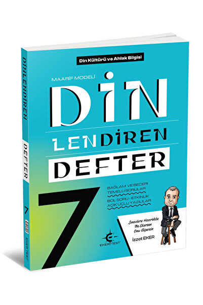 EKERTEST 7.Sınıf Maarif Model Din Kültürü ve Ahlak Bilgisi Dinlendiren Defter...
