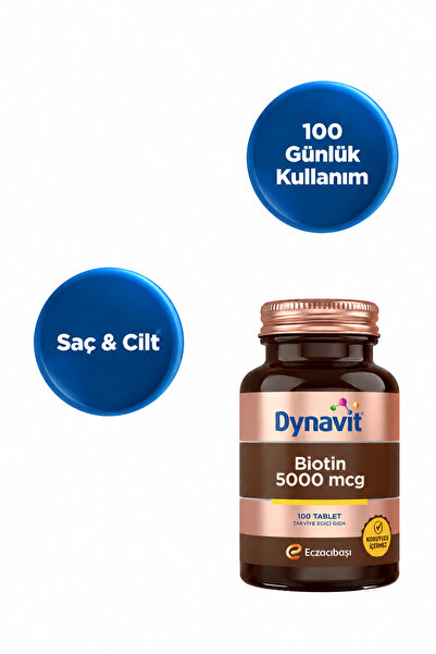 Dynavit Biotin 5000 mcg 100 Tablet - Saç & Cilt