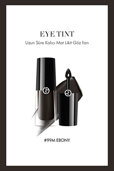 Giorgio Armani Eye Tint Uzun Süre Kalıcı Mat Likit Göz Farı 99M Ebony 3614273...