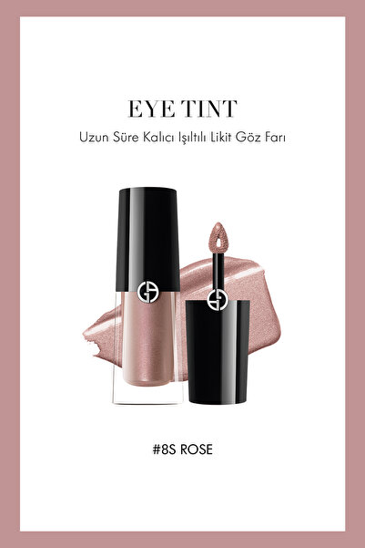 Giorgio Armani Eye Tint Uzun Süre Kalıcı Işıltılı Likit Göz Farı 8S Rose 3614...