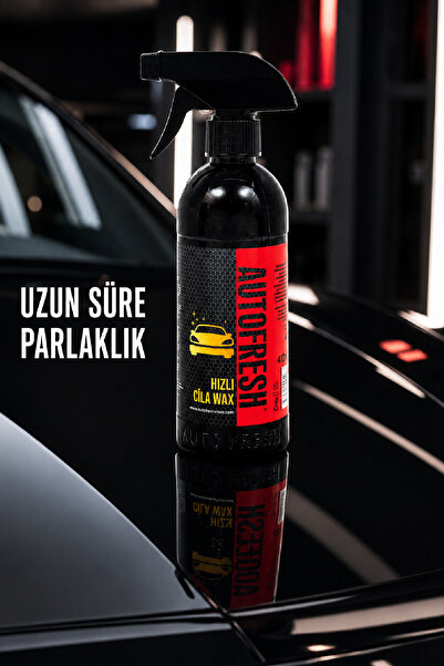 AutoFresh Araç Seramik Etkili Hızlı Cila Oto Parlatıcı Koruyucu Carnauba Wax Sünger Hediyeli 410 ml