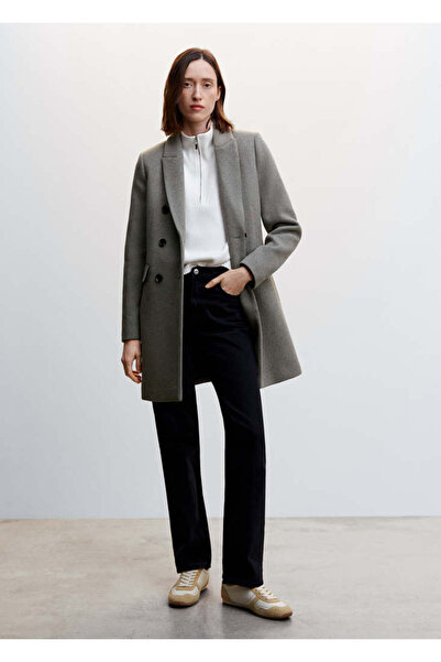 MANGO Woman Gray Women's Coat47050039