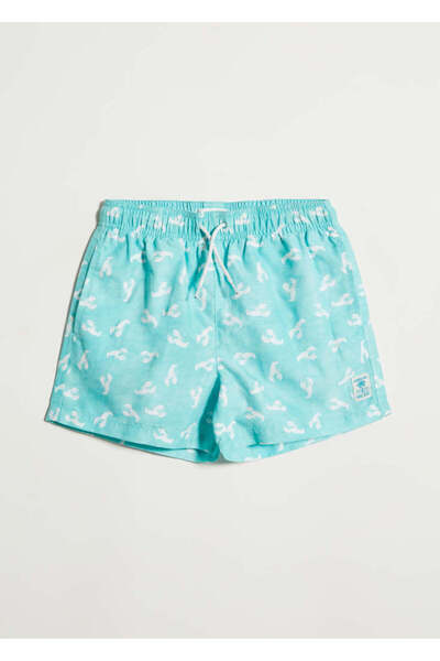 MANGO Woman Turquoise Boy Swimsuit 67057113 -46