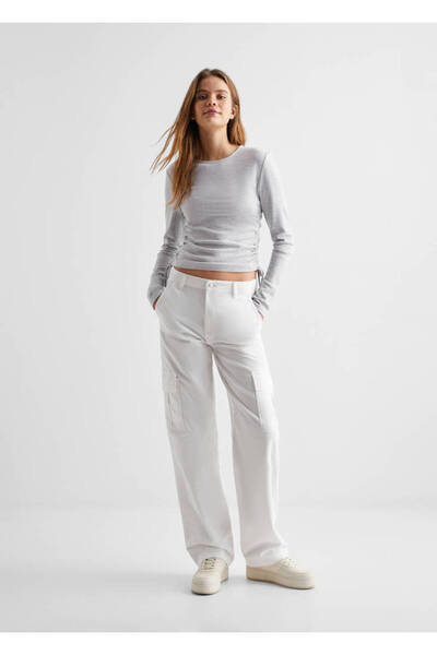 MANGO Açık Gri Kız Çocuk  47022513