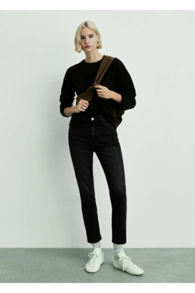 MANGO Siyah Denim Kadın Jeans 87030426