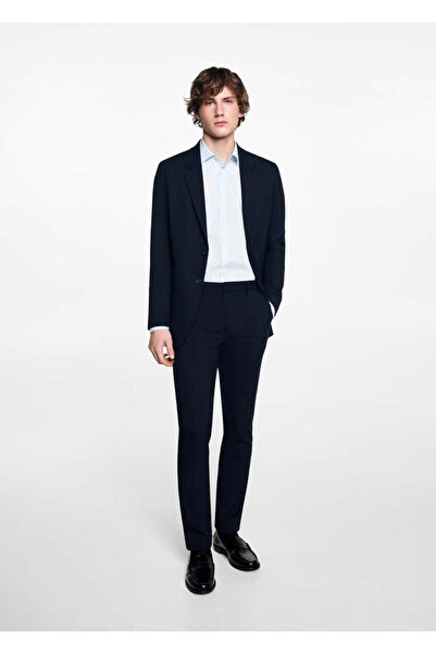 MANGO Parlak Mavi Erkek Çocuk  Blazer Ceket 67070648
