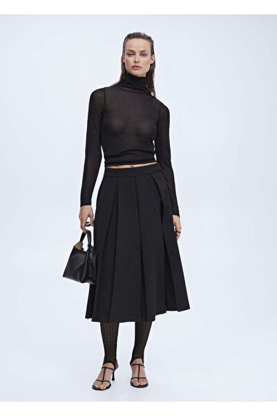 MANGO Woman Black Women's Skirt47044043