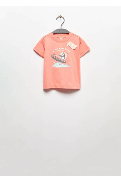 MANGO Erkek Bebek Şeftali Turuncu T-Shirt 67017932