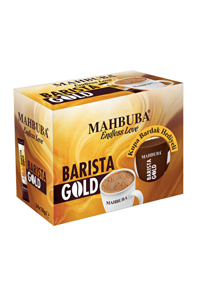 Mahbuba Barista Gold Kahve Kupa Bardak Hediyeli 24x18gr