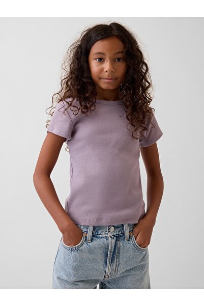 GAP Grafické tričko v barvě dusty mauve