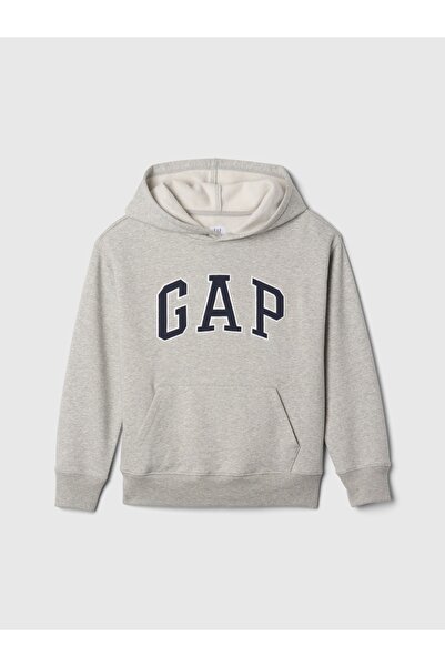 GAP V-BAS HERITAGE PO Çocuk Gri Sweatshirt 609296-000