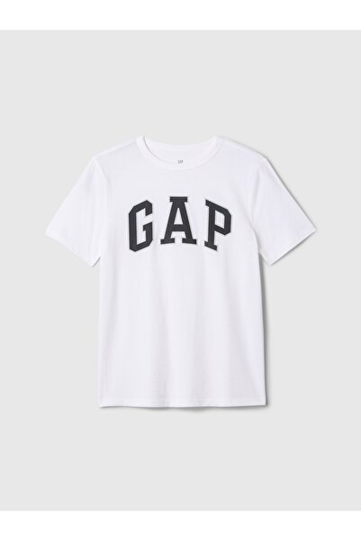 GAP Weißes T-Shirt für Kinder mit entspannter Passform