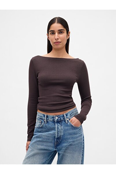 GAP LS TEE TERRA BRAUN