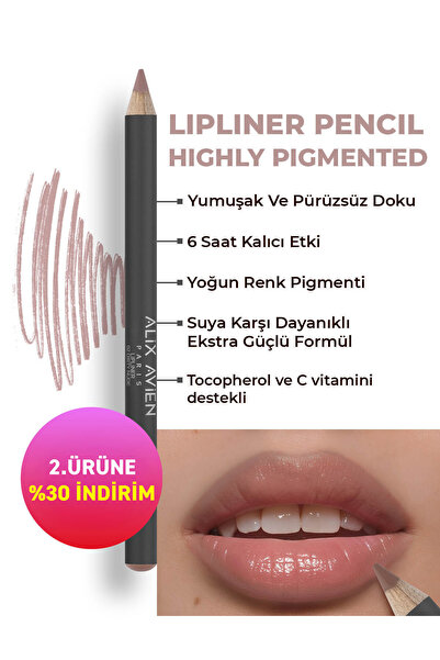 Alix Avien Uzun Süre Kalıcı Dağılma Yapmayan Nemlendirici Dudak Kalemi - Lipl...