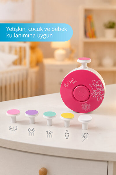 Kiwi Kiwibaby Bebek Çocuk 6 Başlıklı Pilli Tırnak Kesme Türpü, Törpüleme Makinesi Kbaby 40