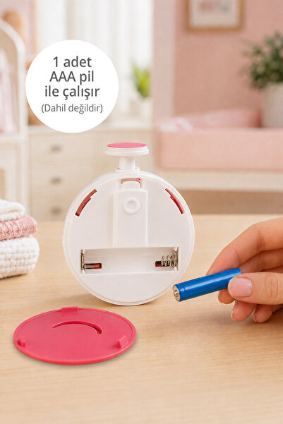 Kiwi Kiwibaby Bebek Çocuk 6 Başlıklı Pilli Tırnak Kesme Türpü, Törpüleme Makinesi Kbaby 40