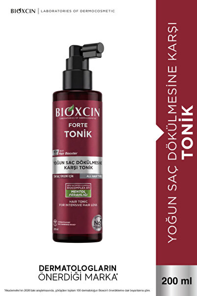 Bioxcin Forte Tonic 200 ml - Menthol Freshness - Intensive Anti-Hair Loss Tonic