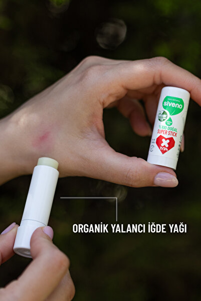 Siveno %100 Doğal Süper Stick Anlık Yatıştırıcı Onarıcı Organik Yalancı İğde Yağlı Bitkisel 6 gr