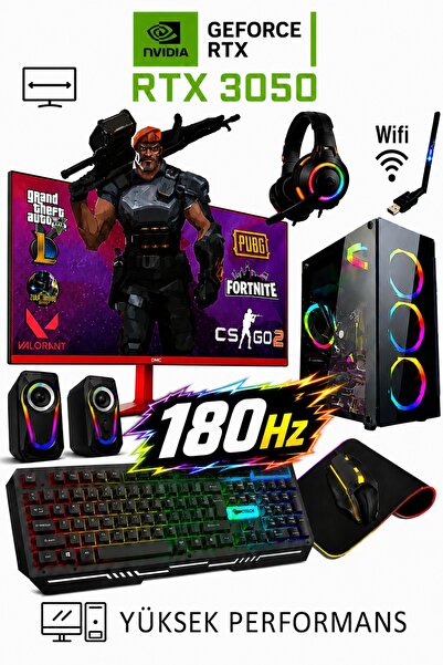 Dmc N342 Windows 11 / Ryzen 5 5500 32GB RAM 1TB SSD RTX3050 24" 180Hz Masaüst...