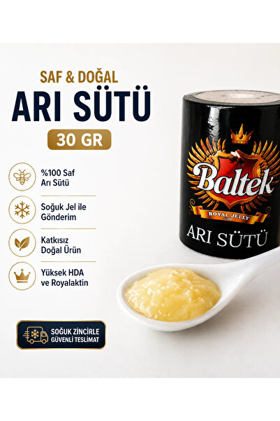 BALTEK Saf Arı Sütü (Royal Jelly) 30 Gr. Soğuk Jel ile Gönderim