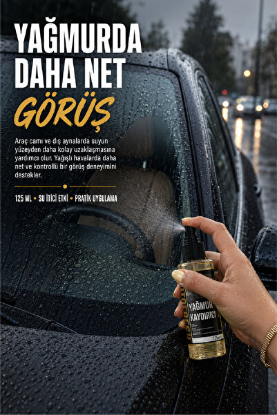 AutoFresh Araç Yağmur Kaydırıcı Sprey Araba Cam Ve Dış Yan Ayna Su Itici 125 Ml