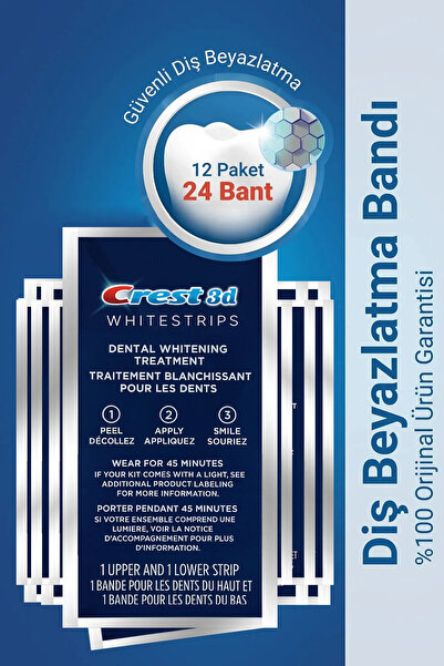 Crest Whitestrips Professional Effects Diş Beyazlatma Bantları 12 Paket (24 B...