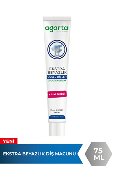 Agarta Doğal Ekstra Beyazlık Güçlü Dişler Diş Macunu 75 Ml
