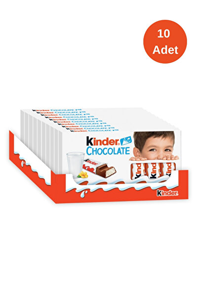 Kinder Çikolatata 8'li 100 Gr - 10 Adet-SKT-14.10.2026