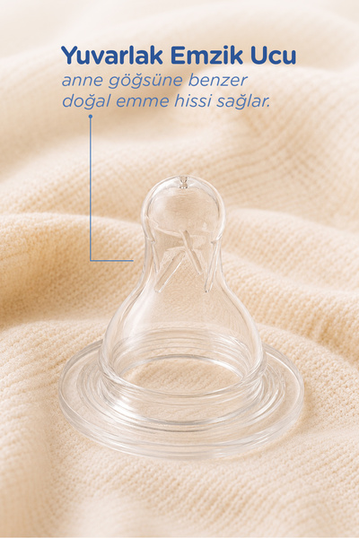 Wee Baby Silikon Biberon Emziği Yavaş Akış 0-6 Ay